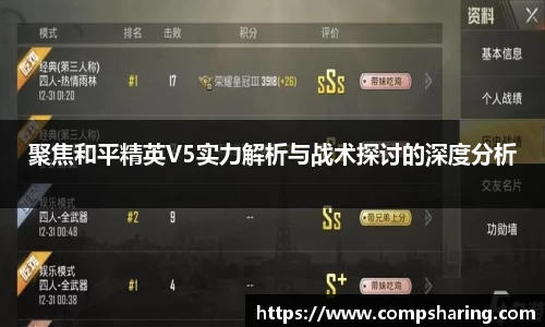 聚焦和平精英V5实力解析与战术探讨的深度分析